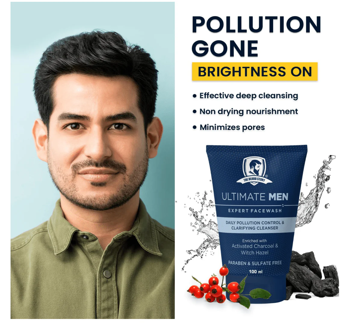 Activated Charcoal Face Wash Anti Pollution & De-tan 100g - Image 4