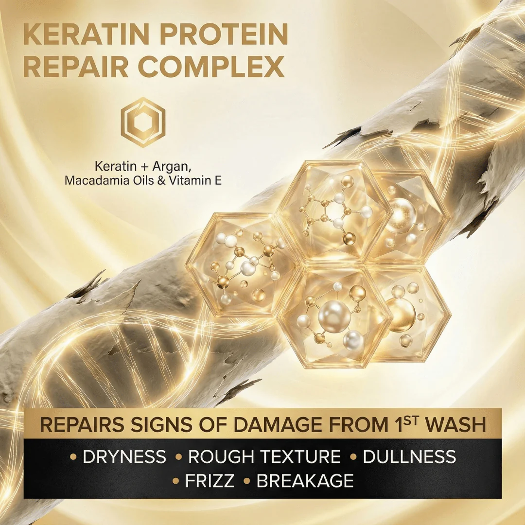 Oil Control Keratin and Biotin Shampoo & Conditioner - Image 4
