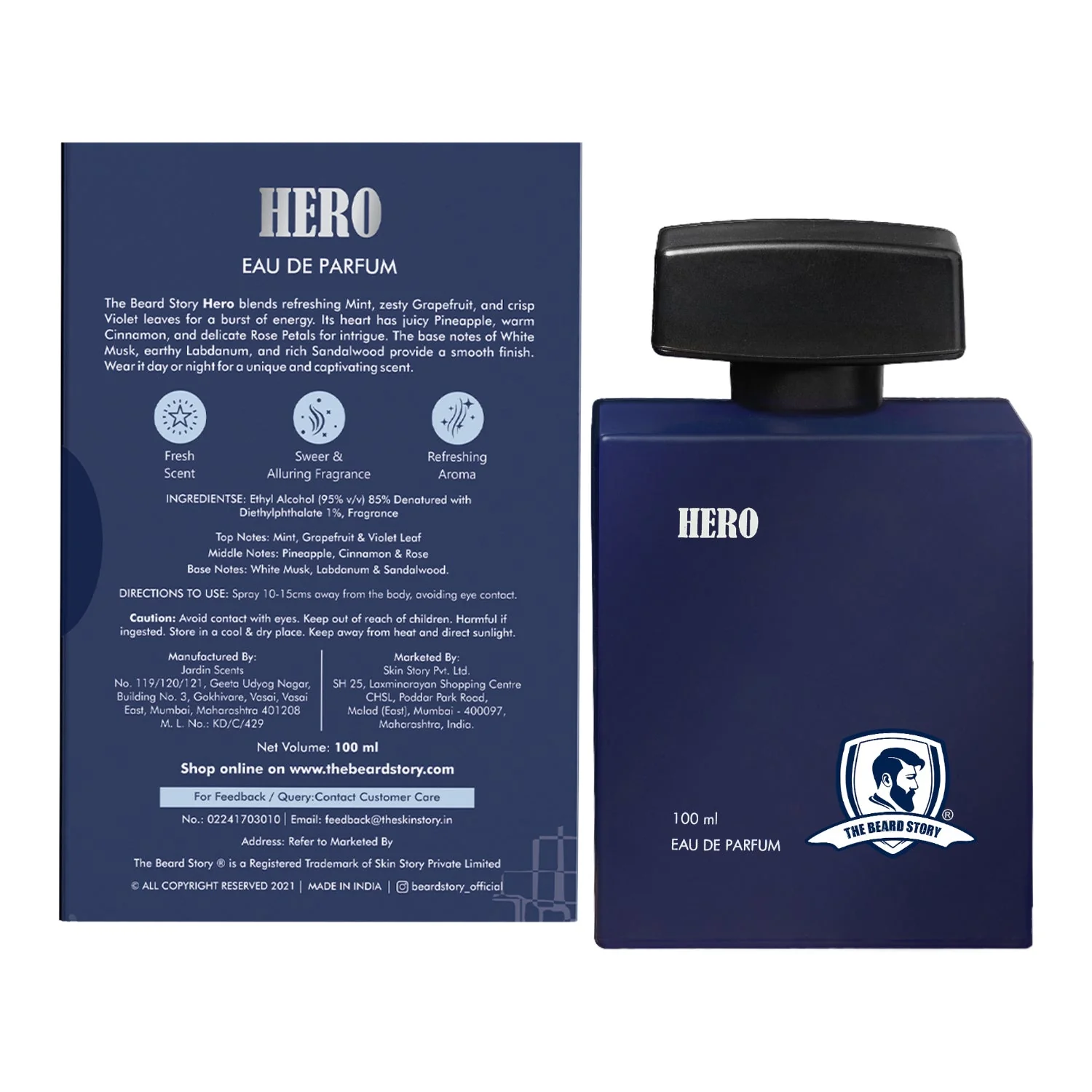 Fresh and Alluring Hero Perfume Eau De Perfume 100 ml - Image 7