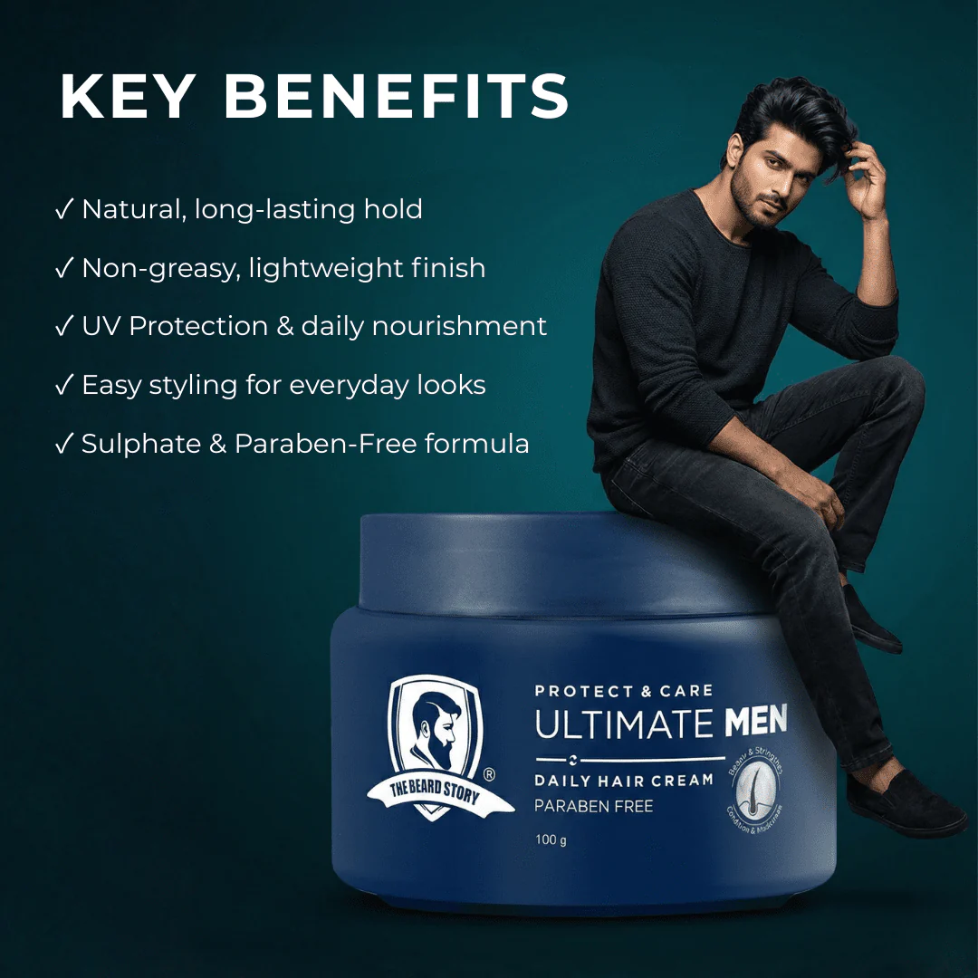Mens Hair Cream UV Protect 100g - Image 3
