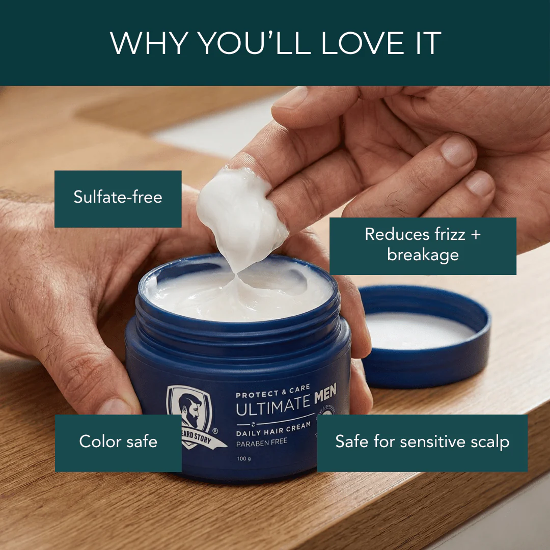 Mens Hair Cream UV Protect 100g - Image 8
