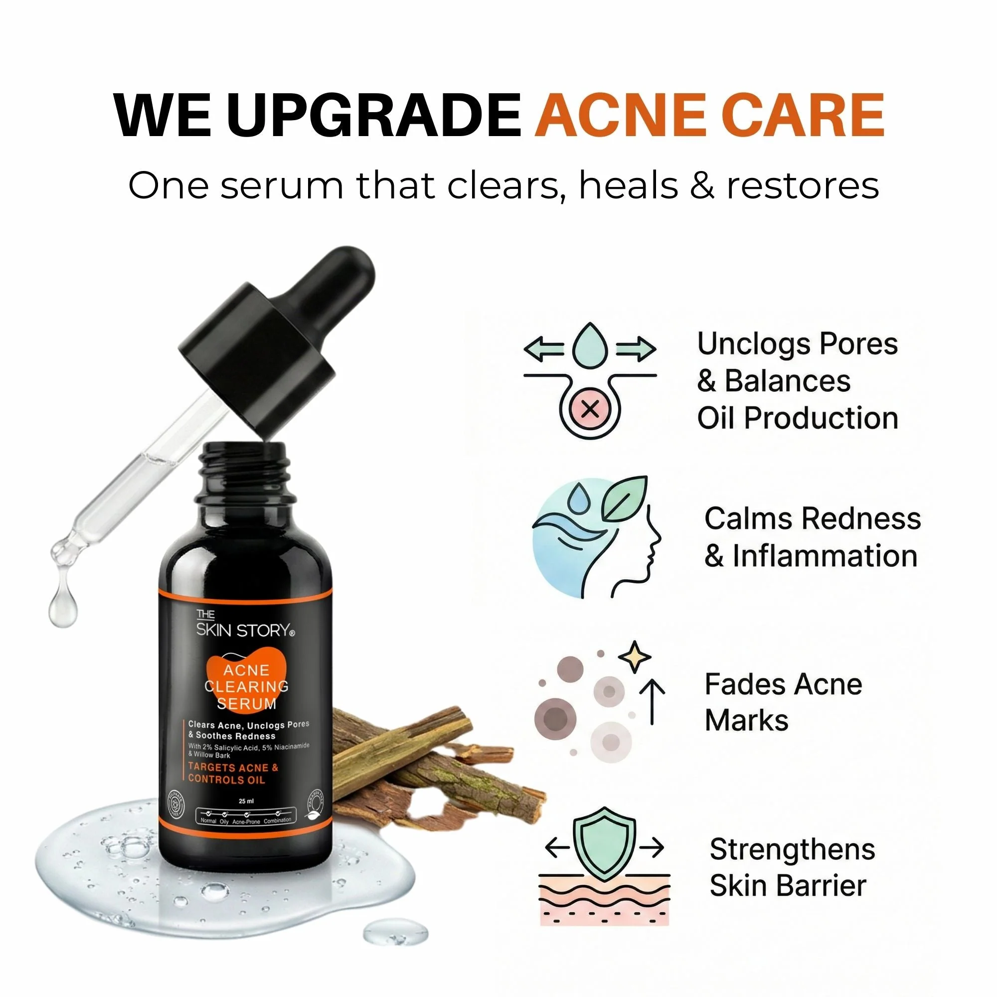 Mild Acne 2-Step Starter Regime Facewash & Serum Combo - Image 10