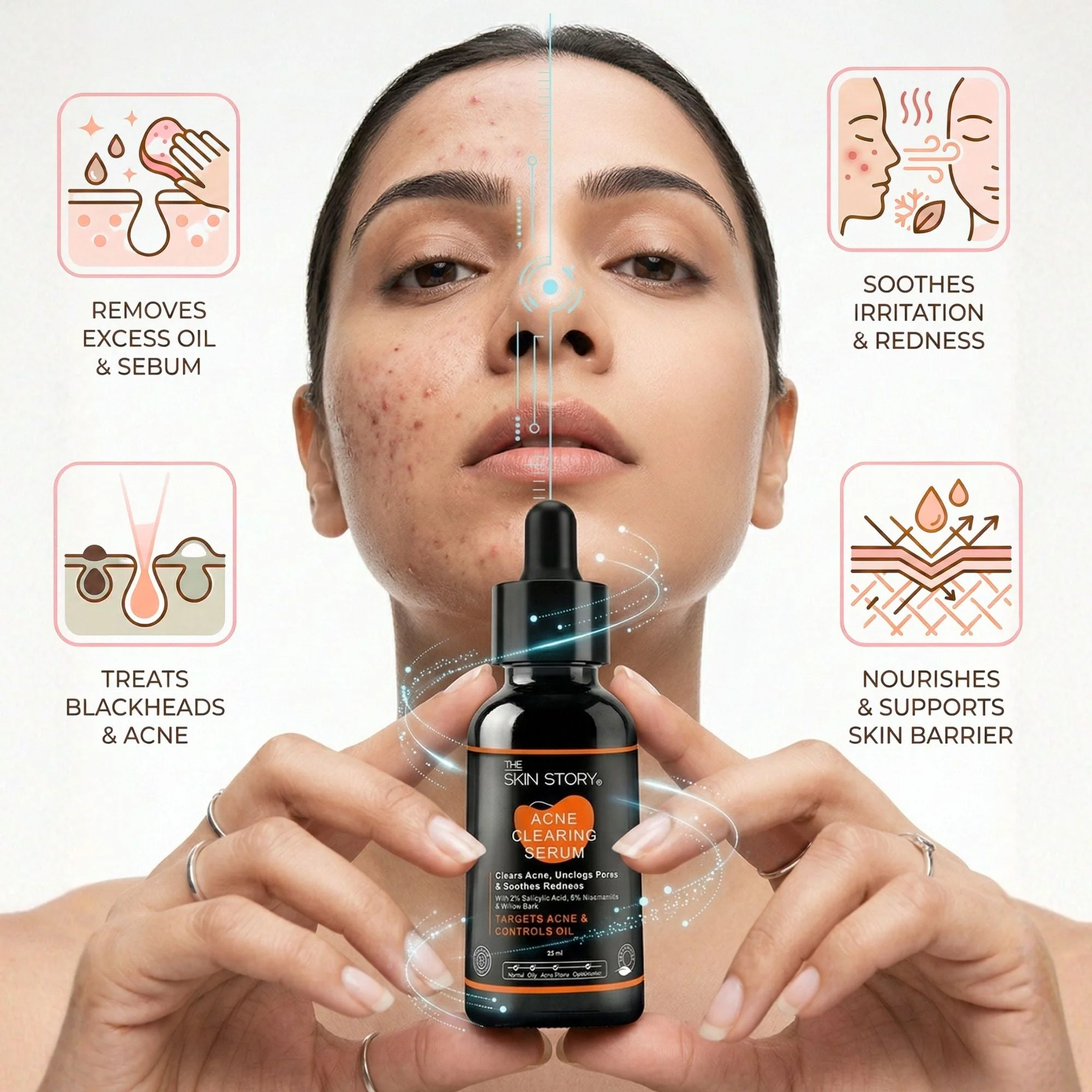 Mild Acne 2-Step Starter Regime Facewash & Serum Combo - Image 8