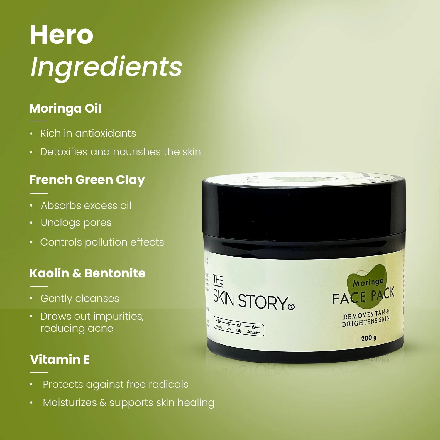 Moringa Face Pack, 200g - Image 2