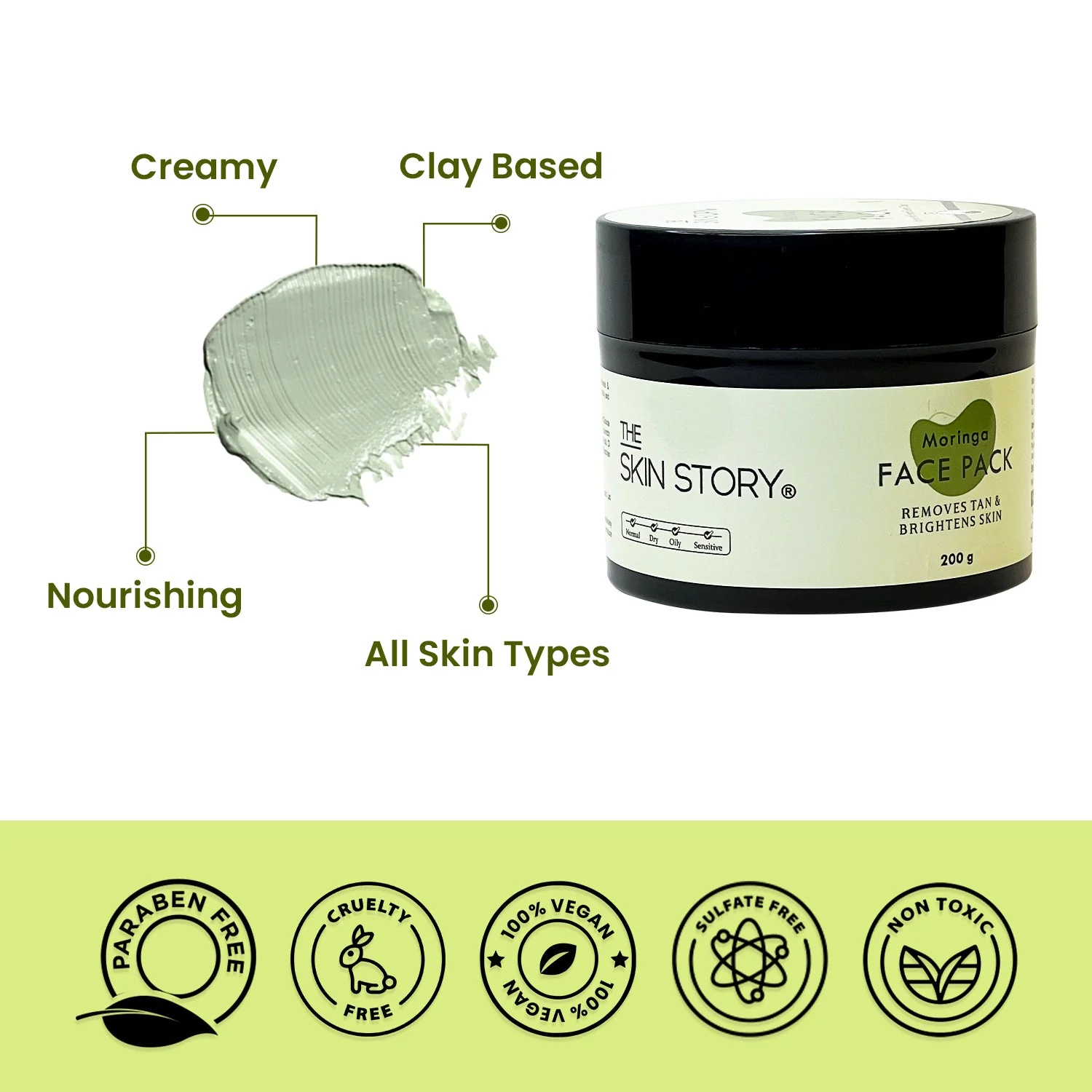 Moringa Face Pack, 200g - Image 4