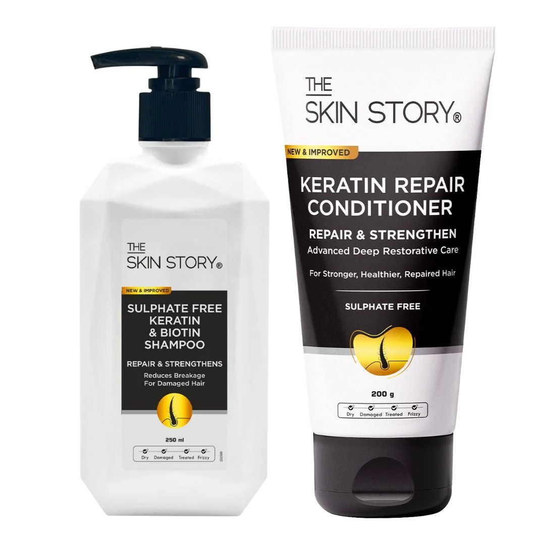 Sulfate Free Keratin & Biotin Shampoo and Conditioner - Image 2