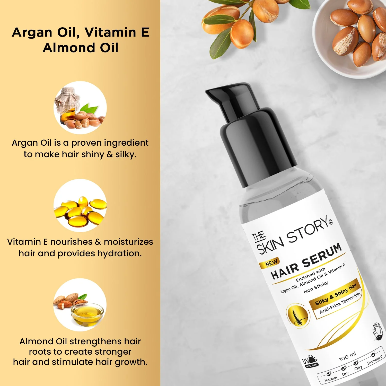 Sulphate Free Keratin Shampoo, Hair Serum & Hair Mask - Image 4