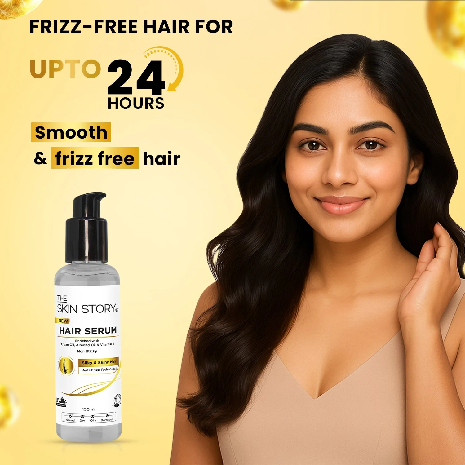 Sulphate Free Keratin Shampoo, Conditioner & Heat Protection Hair Serum - Image 7