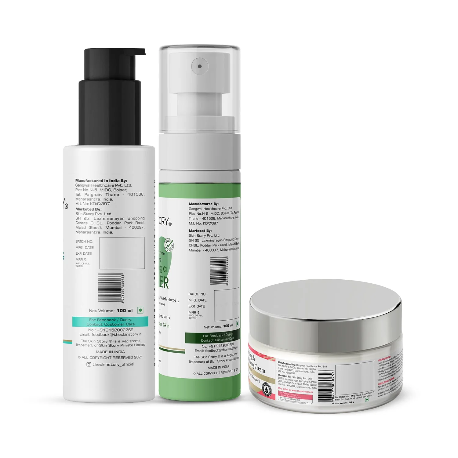 The Skin Story Classic Care Collection (CTM) (The Skin Story Gentle Cleansing Lotion, 100ml The Skin Story Moringa Toner, 100ml The Skin Story Nourishing & Moisturising Cream, 50g) - Image 9