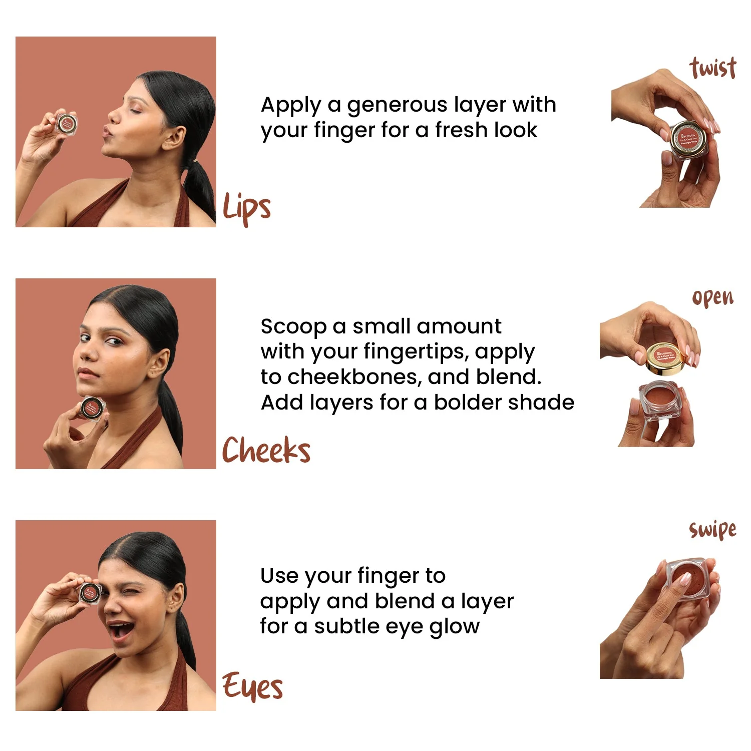 Lip & Cheek Tint Nostalgic Nude - Image 8