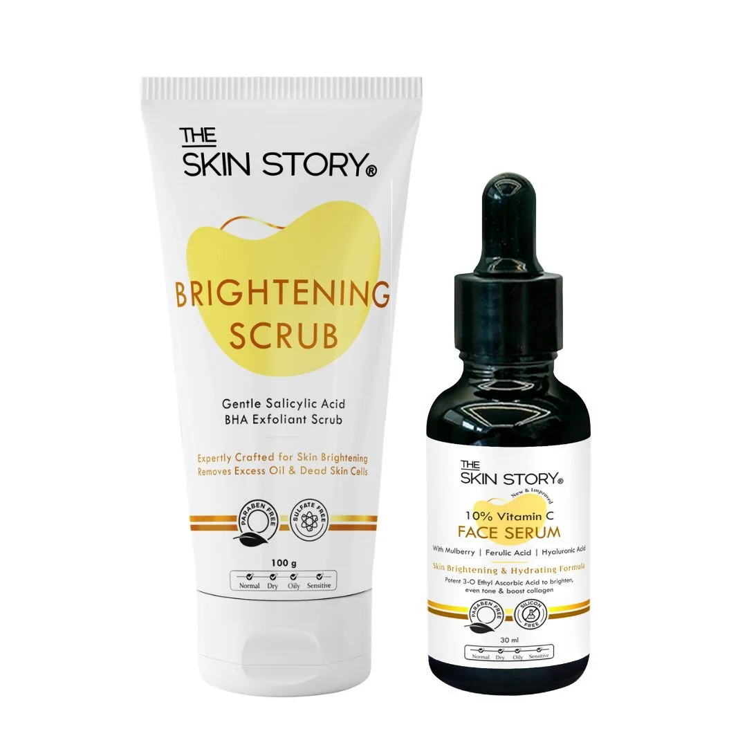 Ultimate Brightening | Salicylic Acid Scrub & Vitamin C Serum - Image 2